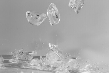Ice is water frozen into a solid state.