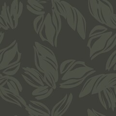 Green Floral Seamless Pattern Background