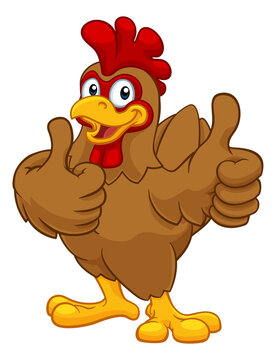 Chicken Cartoon Rooster Cockerel Character