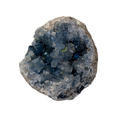 raw celestite geode