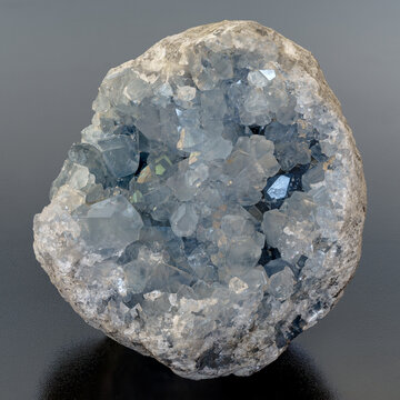 raw celestite geode