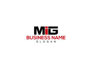 Fototapeta Letter MIG Logo Icon Vector Image Design For Company or Business obraz