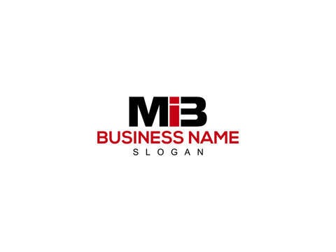 Letter MIB Logo Icon Vector Image Design For Company or Business