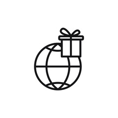 gift icon. gift set symbol vector elements for infographic web