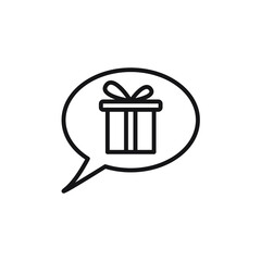 gift icon. gift set symbol vector elements for infographic web