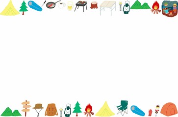 絵の具のキャンプアイコンフレーム