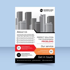 problem-solving service agent flyer poster template design