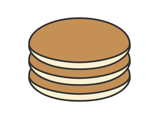 パンケーキのイラスト