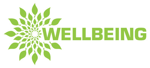 Wellbeing Leaves Green Circular Text From Inside 