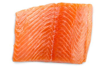 fresh raw salmon slice
