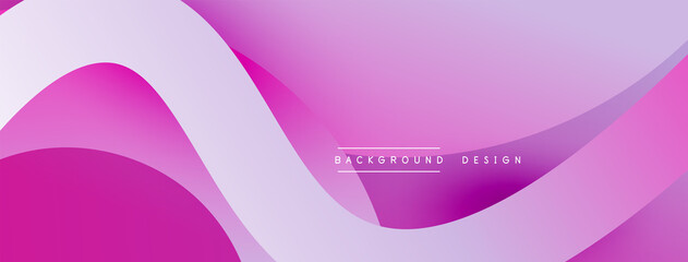 Abstract overlapping lines and circles geometric background with gradient colors