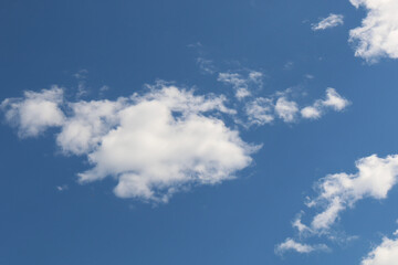 Blue sky and white clouds, blue sky and white clouds background