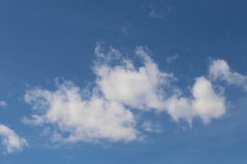 Blue sky and white clouds, blue sky and white clouds background