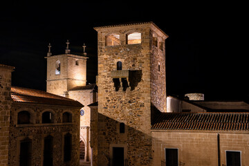 Facade of the House of Becerra. Caceres. Spain