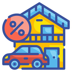 mortgage line icon