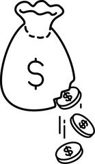 Money loss icon