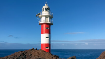 Fototapeta na wymiar lighthouse in Atlantic Ocean Tenerife