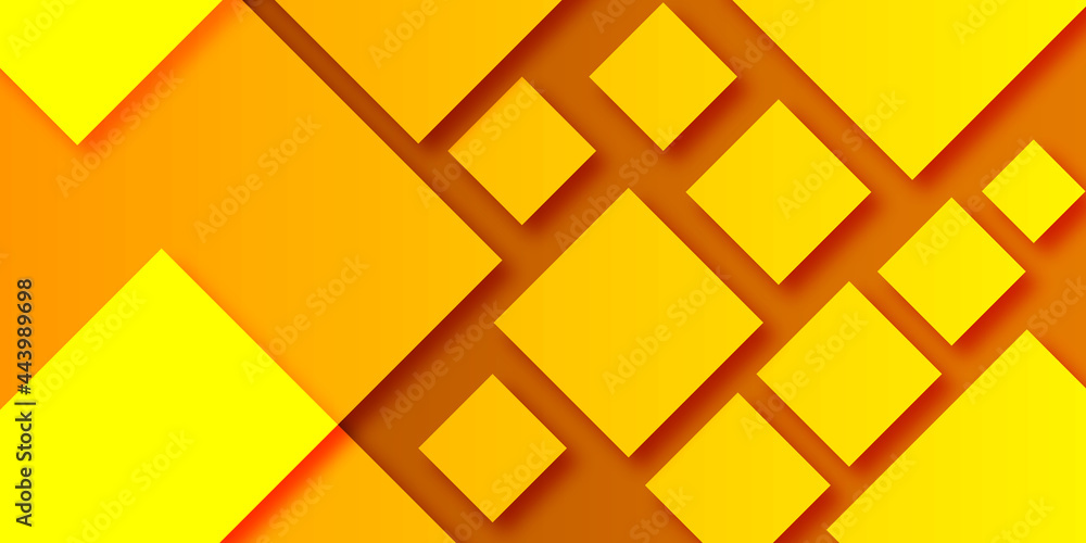 Poster abstract yellow gradient background with triangles .