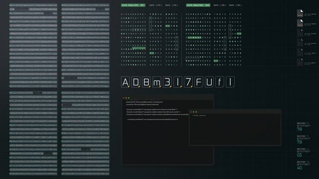 Cyber Crime concept : A programmer hacker trying to breached crypto currency address security by using algorithm source code to exploit weakness in password security background with alpha channel