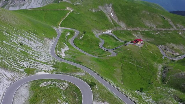 Walk to Monte Terminillo, Rieti Italy.
Aerial view of the Terminillo mountain on a summer day.
