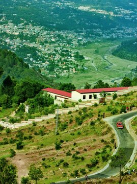 Epic shot of cityscape of Azad Kashmir Pakistan