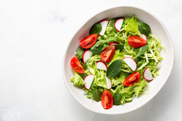 Vegetarian fresh salad. Healthy food, diet lunch.