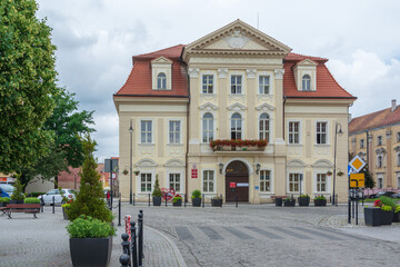Town hall in Zagan (Sagan), Lubuskie voivodship 