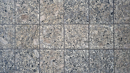 Block pattern of marble tiles floor, Surface of granite polished stone tile, Square texture background, Top view