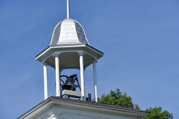 The old little tower bell of the town