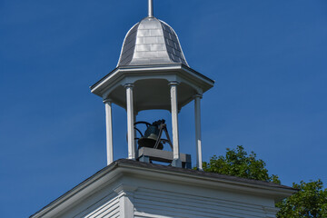 The old little tower bell of the town