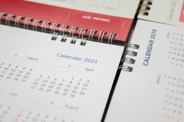 2021 calendar page background business planning appointment meeting concept