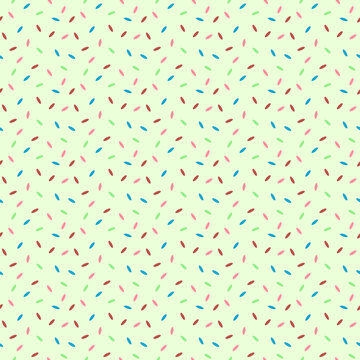 Seamless pattern Cute donut Spinkles design background for wallpaper, wrapping, paper, fabric. Vector illustration.