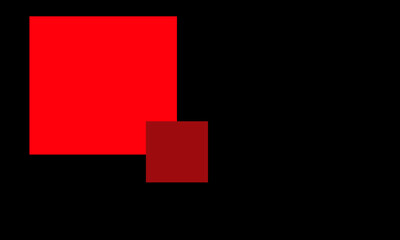 square on black background