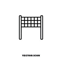 illustration of a volley net icon