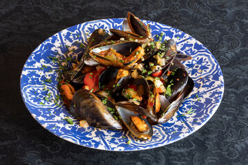 Mejillones a la marinera