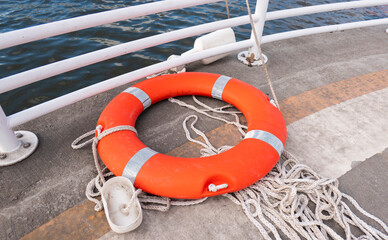 orange ring Lifebuoy summer safety