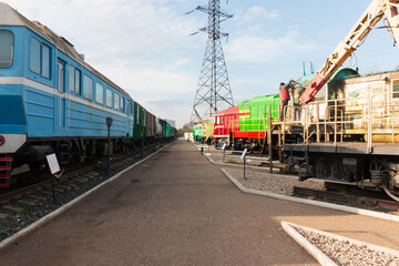 Obraz premium train cars are on the rails