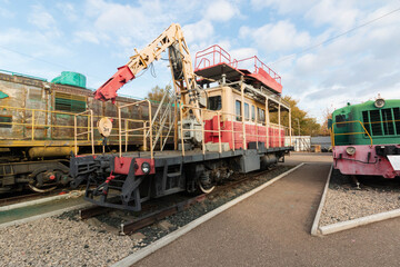 train cars are on the rails