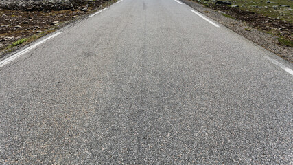 Empty asphalt road