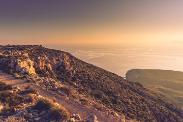 Coast landscape, Mesa Roldan headland Spain