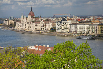 Hungarian parliament building in Budapest. Hungary