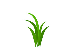 Flat green grass. Spring. Gazon. Vector icon. web version.