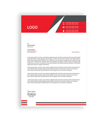 creative letterhead design template
