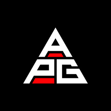 APG triangle letter logo design with triangle shape. APG triangle logo design monogram. APG triangle vector logo template with red color. APG triangular logo Simple, Elegant, and Luxurious Logo. APG 