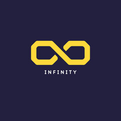The illustration shows the infinity sign. Modern graphics.