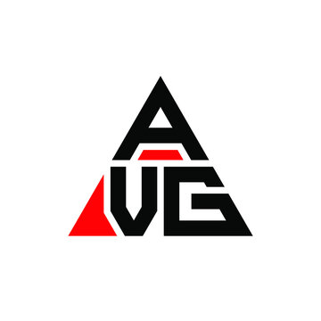 AVG triangle letter logo design with triangle shape. AVG triangle logo design monogram. AVG triangle vector logo template with red color. AVG triangular logo Simple, Elegant, and Luxurious Logo. AVG 