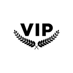 VIP icon, logo isolated on a white background