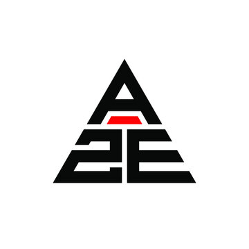 AZE triangle letter logo design with triangle shape. AZE triangle logo design monogram. AZE triangle vector logo template with red color. AZE triangular logo Simple, Elegant, and Luxurious Logo. AZE 