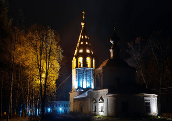 Fototapeta na wymiar Cathedral of Assumption of Blessed Virgin Mary in Plyos. Ivanovo oblast. Russia