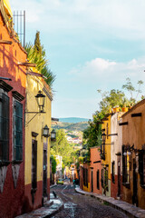 Obraz premium San Miguel de Allende was founded in 1542 in the cool highlands and is a city where Hispanic culture and Mesoamerican culture are in harmony.